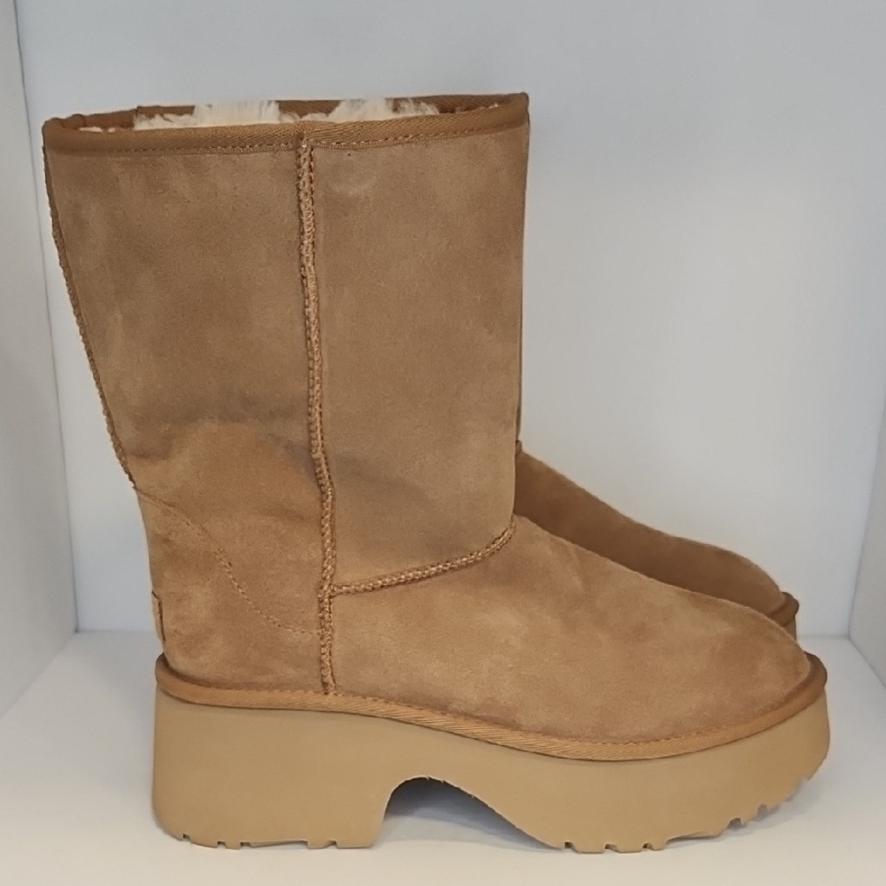 UGG Tan Platform Winter Boots